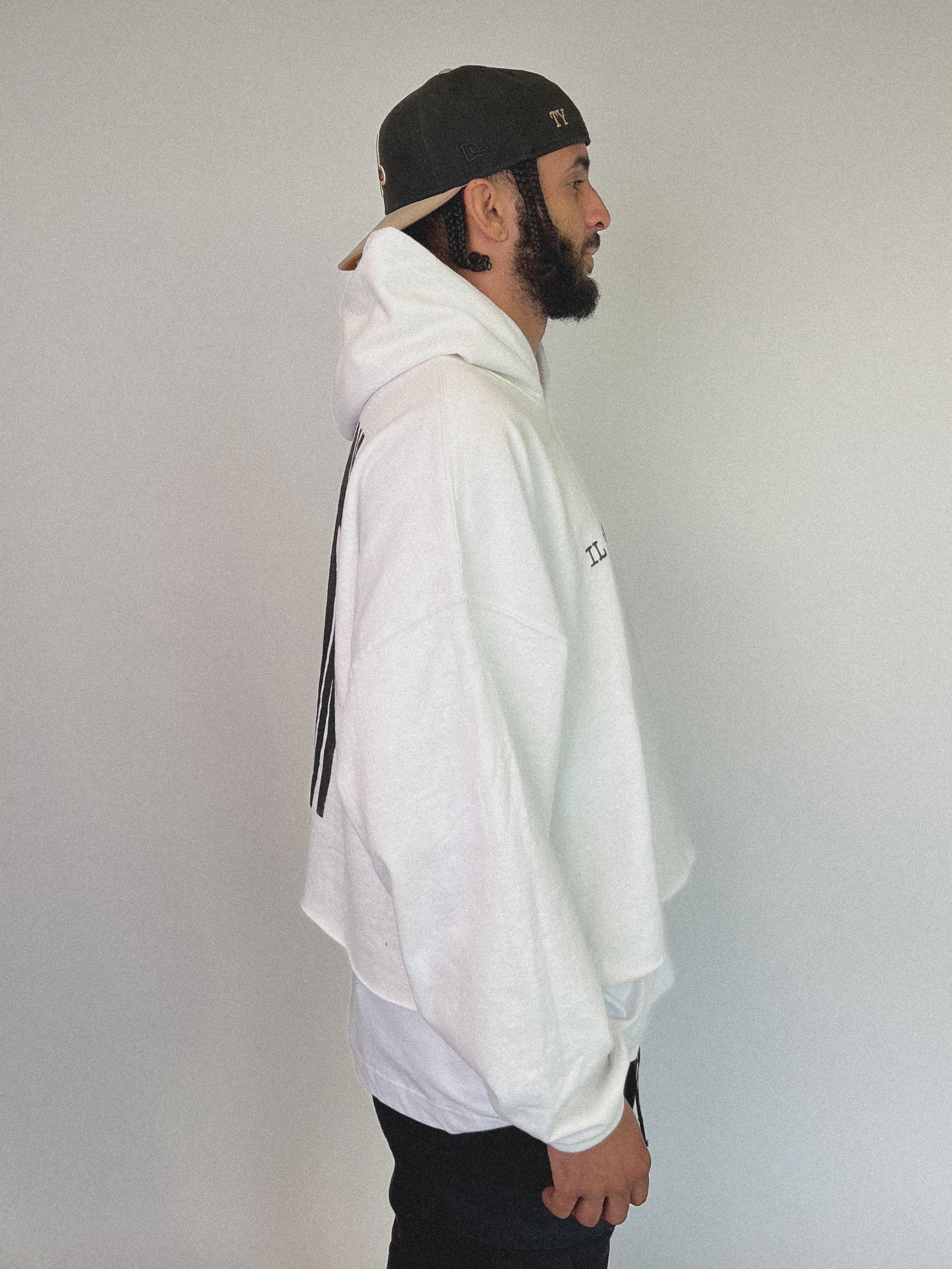 White Staple Hoodie — 4THDMNSN.