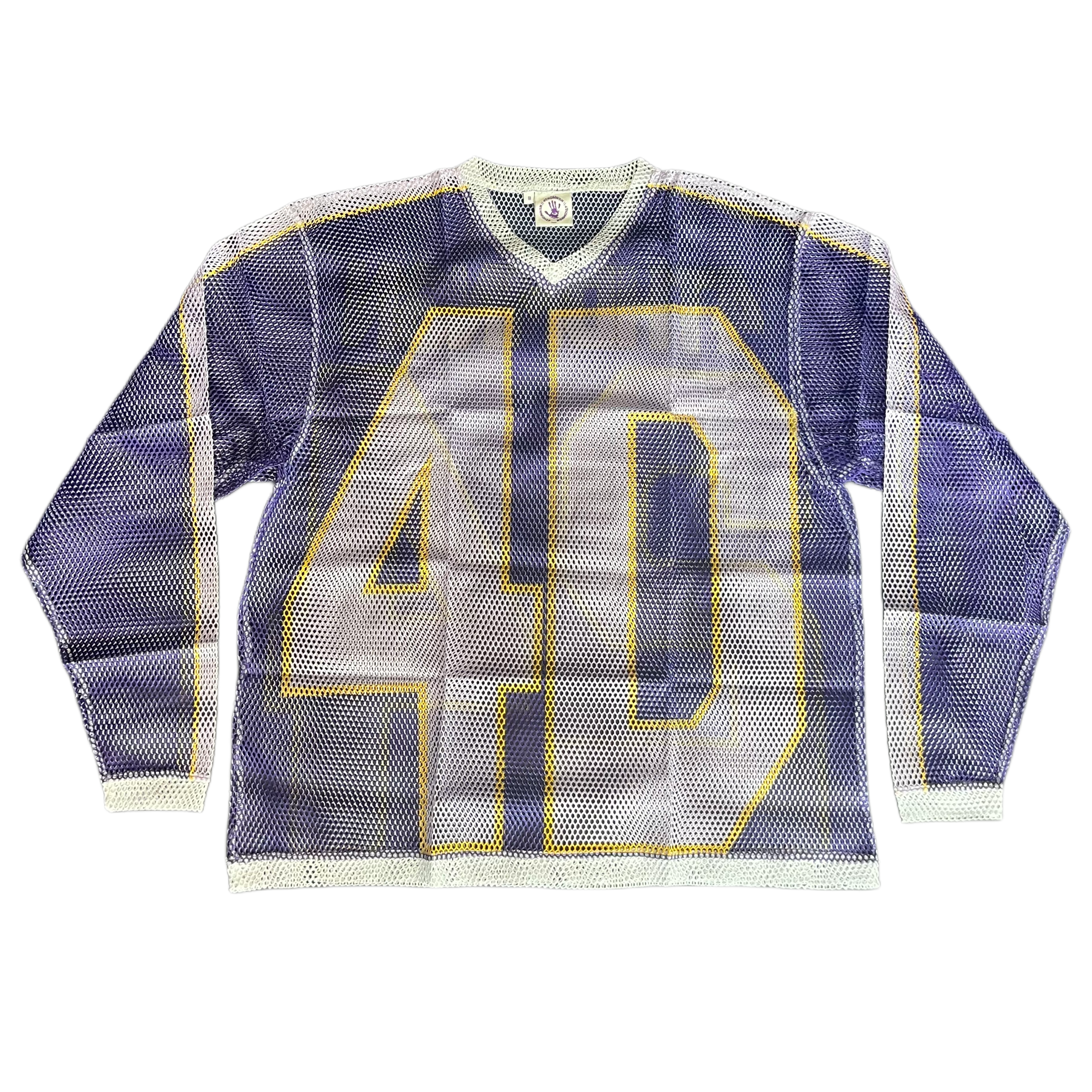 S2H MESH JERSEY — INDIGO/WHITE.