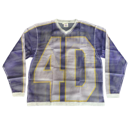 S2H MESH JERSEY — INDIGO/WHITE.