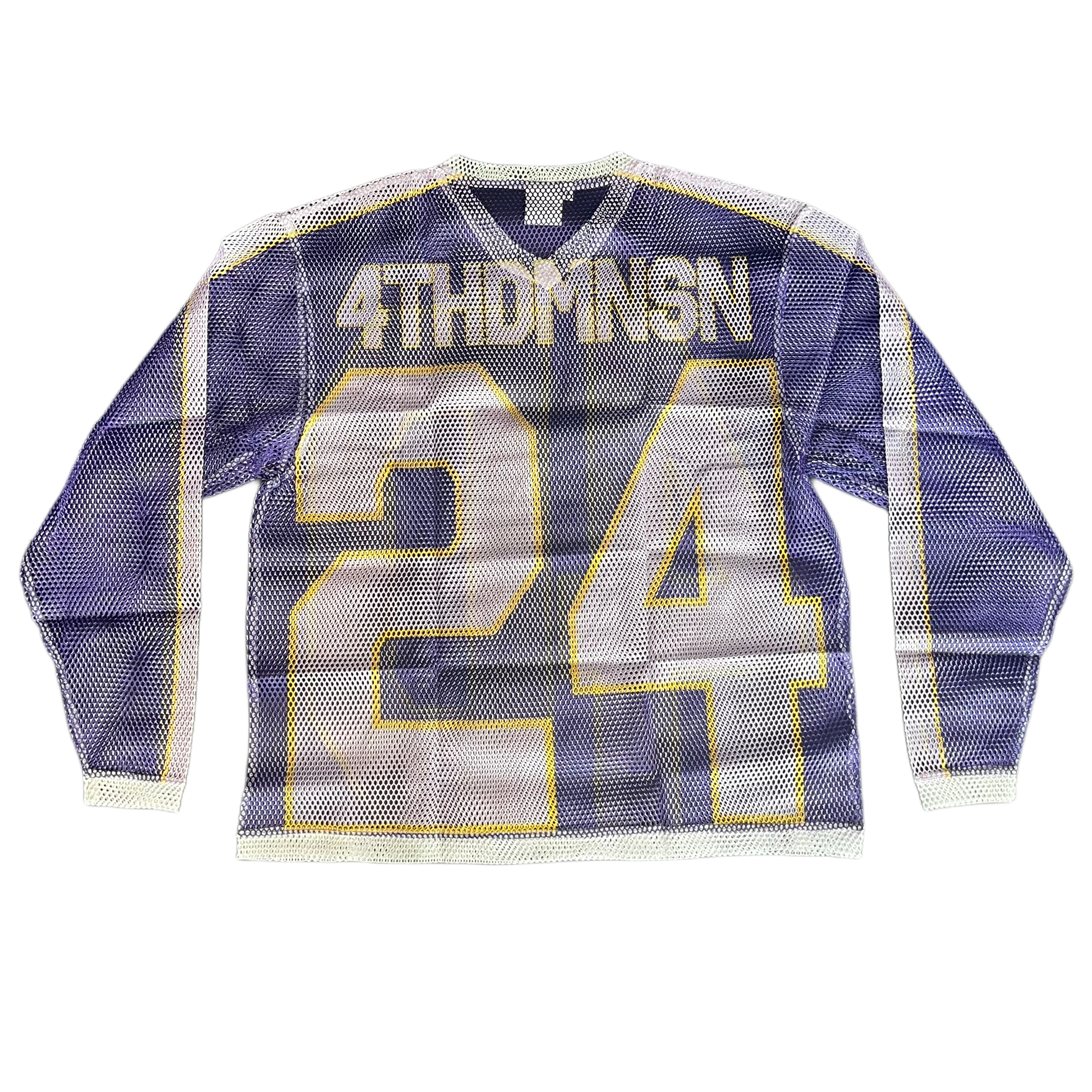 S2H MESH JERSEY — INDIGO/WHITE.