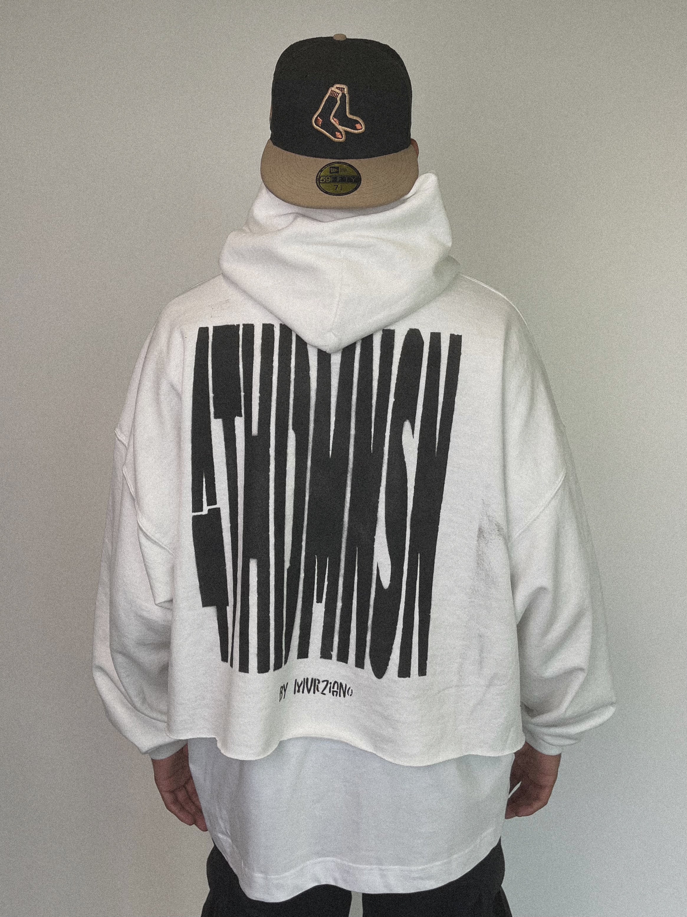 White Staple Hoodie — 4THDMNSN.