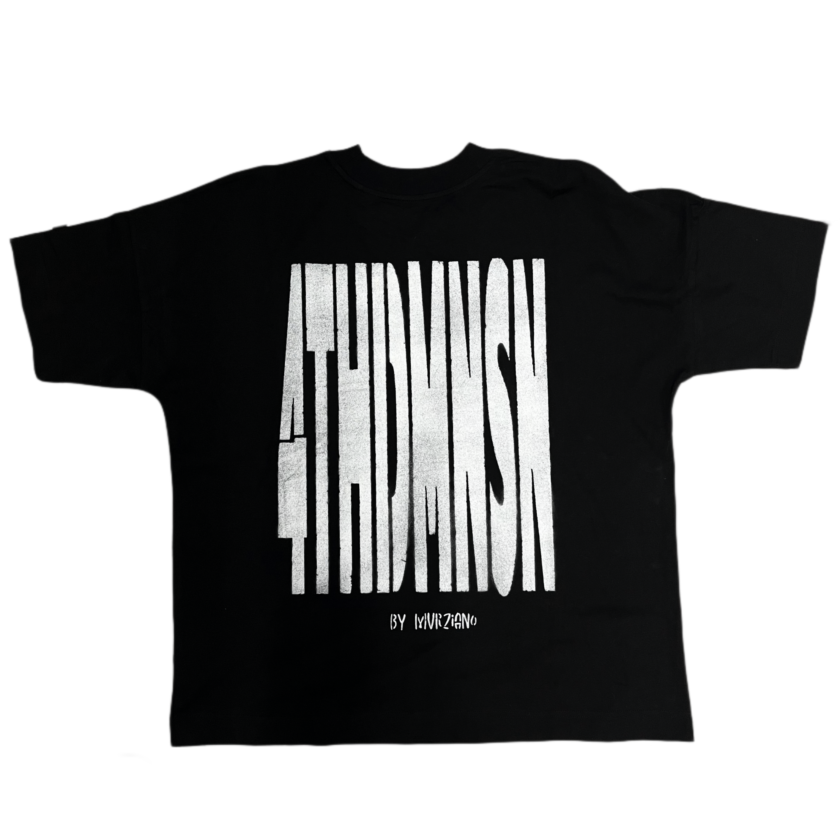 Black Staple Tee — 4THDMNSN.