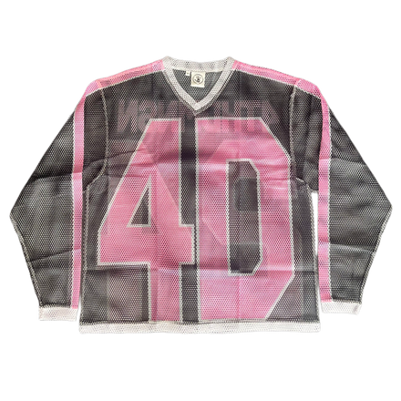 S2H MESH JERSEY — BLACK/PINK.